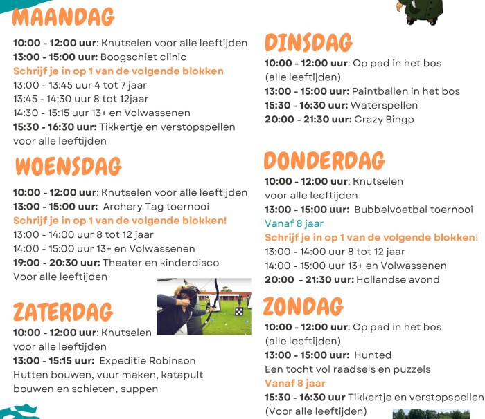 Programma-1-Zomer-Animatie-programma-vakantiepark-Diana-Heide kopie